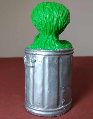 Muppets Oscar The Grouch Apple Applause Gruñon Topper Torta (Usado)