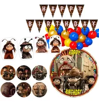 Comprar Kit Decoracion Globos Cumpleaños Tematica Memorias Caracol Rojo Amarillo Azul Memorias Caracol