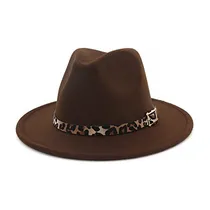 Comprar Sombrero Fedora De Fieltro De Ala Ancha Con Cinturón