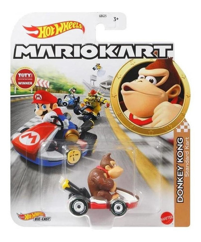 Hot Wheels Mini Veículo Mario Kart Donkey Kong - Mattel