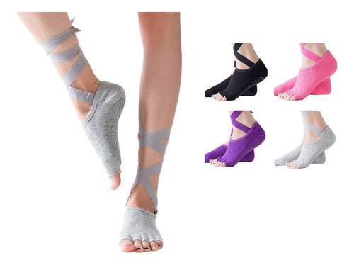 Calcetines De Yoga Con Cordones Y Cinco Dedos, Calcetines