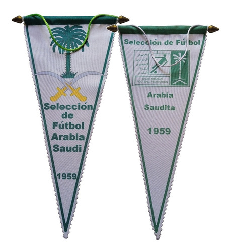 Dos Banderines De Arabia Saudi. Futbol. Coleccion