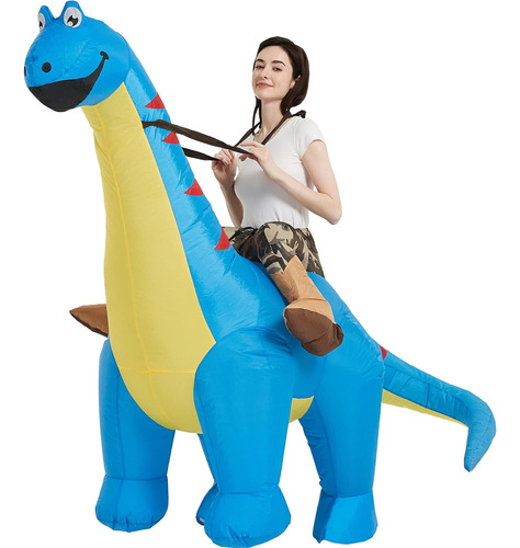 Disfraz De Dinosaurio Inflable De Una Casa Para Montar Diplo