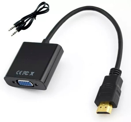 Imagen 4 de 9 de Cable Conversor Hdmi A Vga Full Hd Audio