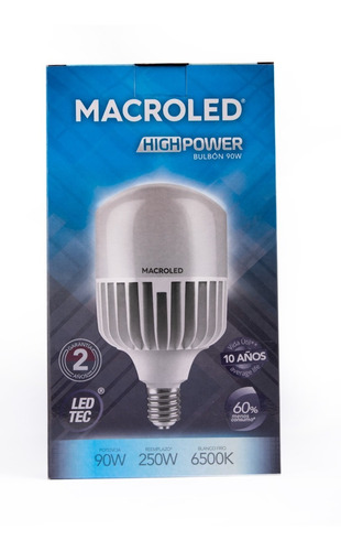 Imagen 6 de 8 de Ampolleta Para Galpon Más Potente! 90w E40 Macroled Bascotel