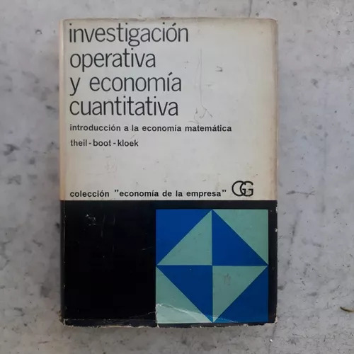 Investigación Operativa Y Económica Cuantitativa Theil - Boo