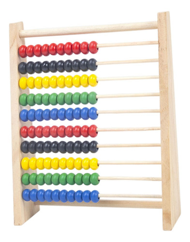 Juguete Educativo Abacus Con 100 Cuentas De S Color Madera