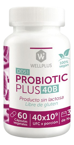 Probiotic Plus 40B Mujer Wellplus 60 cápsulas