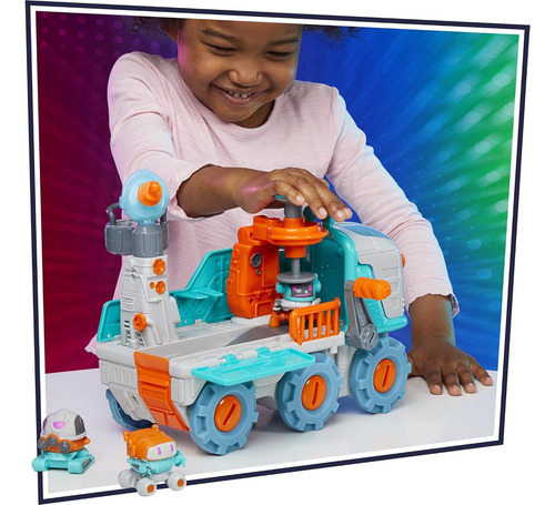 Vehículo De Construcción Pj Masks Romeo Con Luces Y