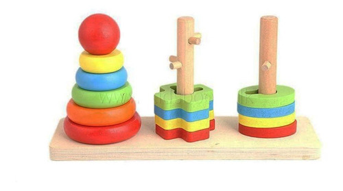 Juguete De Madera Para Niños Y Bebes. Estimulación  Temprana