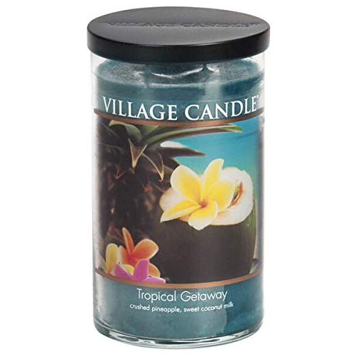 Village Candle Tropical Getaway Vela Tarro 19 Oz Coleccion