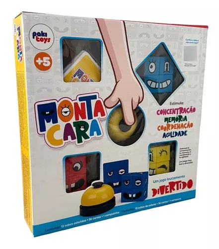 Jogo Monta Cara 1202 - Pakitoys - Happily Brinquedos