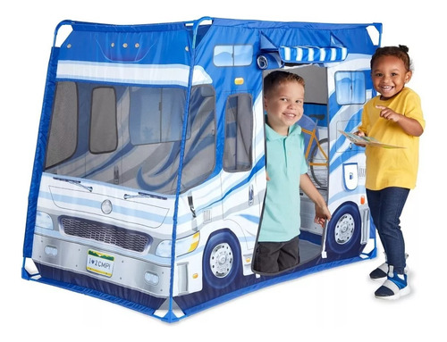 Para Niños Tipo Camper Melissa & Doug 120x78x100 Cms Color Azul