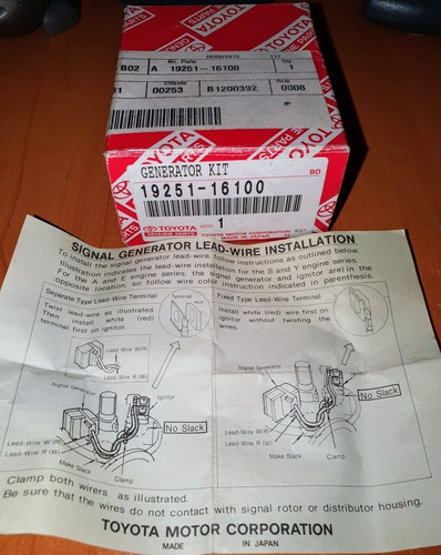 Bobina Captadora Magneto Toyota Corolla 1990-1998 Carburado