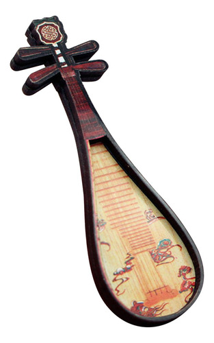 2 Miniature Musical Instrument Set For Dollhouse Decor Lute