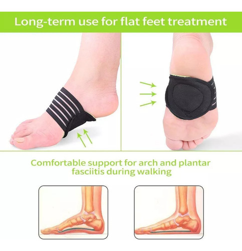 Arco Plantar Apoyo (2 Piezas) Arco Cojines Del Pie Para