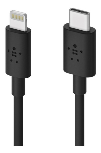 Cable Lightning A Usb-c Belkin 1.2m F8j239bt04-blk