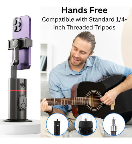 Trípode Sakerplus Con Seguimiento Facial Automático Y Contro Color