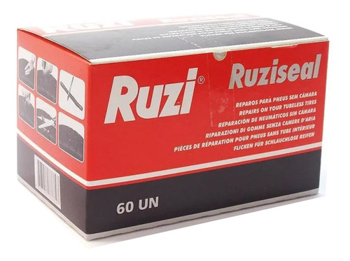 Kit Borracheiro Reparo Concerto Pneus Com 60 Remendos