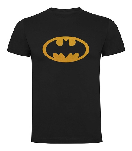 Polera Algodón Negra Retro Batman