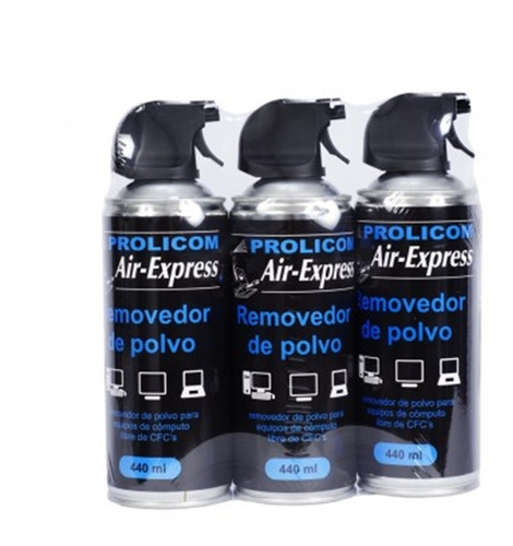 Aire Comprimido Prolicom 3 Pack 367394 (3 Piezas 440ml C/u)