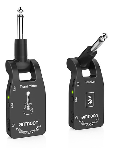 Sistema Inalámbrico De Guitarra Ammoon 2.4 G Recargable 6 Ca