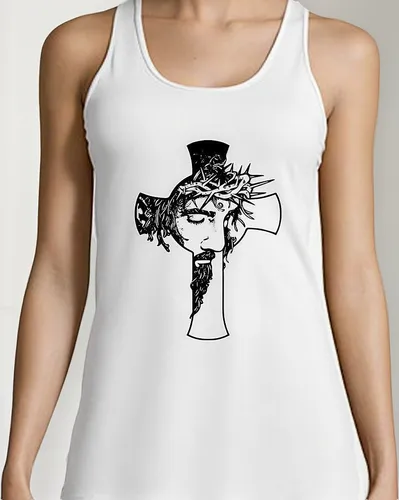 Musculosa Cruz Jesus Arte Dibujo