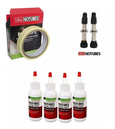 Kit Tubeless Stan's Notubes Aro 29 E 27,5 E 26 240ml 4 Mt