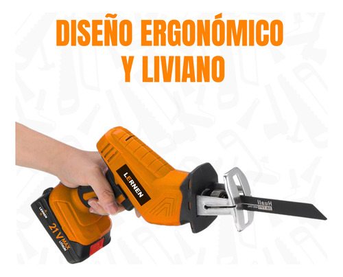 Sierra Sable Reciproca Inalámbrica Lernen + 2 Baterías