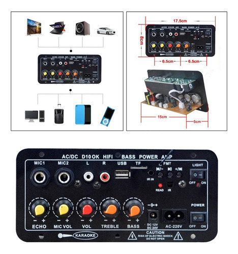 Amplificador De Potencia De Sonido Estéreo De Licencia 4.2