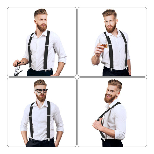 Elegantes Tirantes Ajustables Y Elásticos Para Hombre