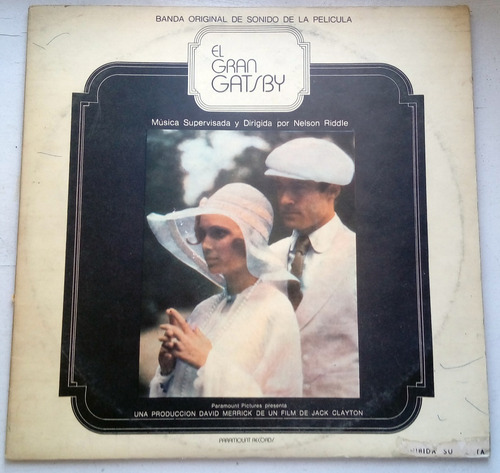 Nelson Riddle El Gran Gatsby Lp Promo Doble Argentino Kktus