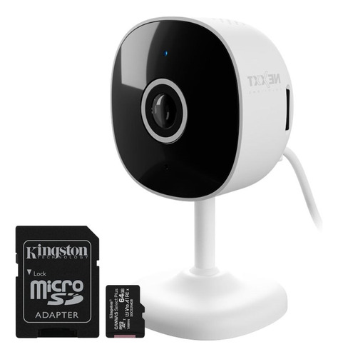 Kit Camara Ip Nexxt Nhc-i710 + Memoria Kingston Microsd 64gb