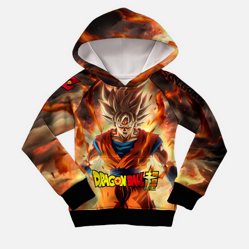 Sudadera Deportiva Goku Kakarot Dragon Ball Moda Full Print 