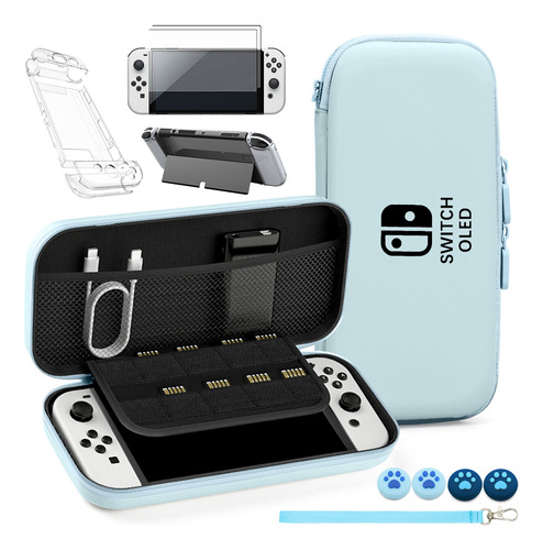 Kit De Bolsa De Almacenamiento Y Accesorios Nintendo Switch