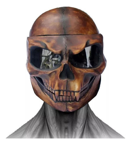Dc! Casco Motociclista Cráneo Máscara Halloween 2024