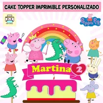 Comprar Kit Imprimible Cake Topper Adorno Torta Peppa Pig