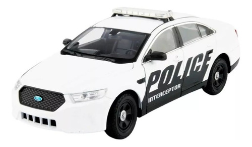 Ford Police Interceptor Escala 1:24 Welly Blanco