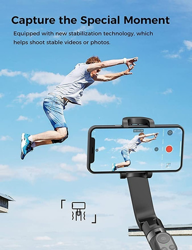 Imagen 4 de 6 de Gimbal Estabilizador De Movil Qimic Con Control Remoto