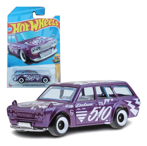 Carrinho Hotwheels Datsun Bluebird Wagon 510 Roxo