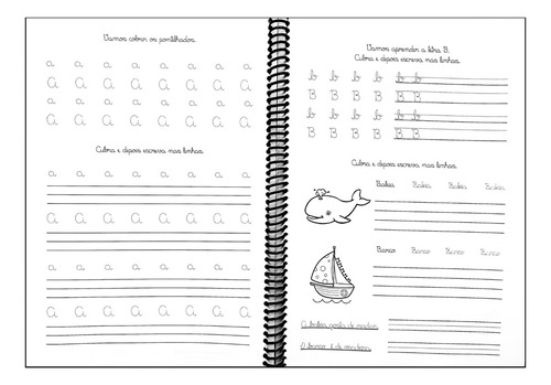 Kit Caderno De Caligrafia Infantil