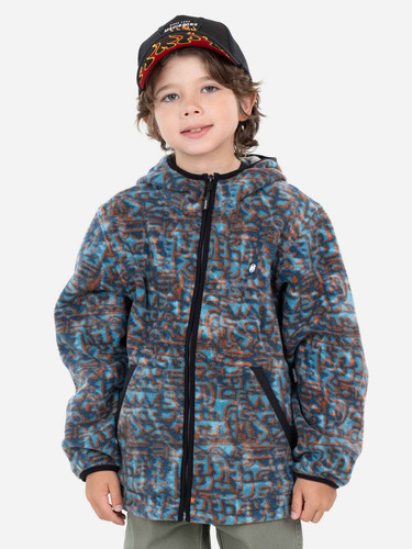 Poleron Micropolar Tok Multicolor Infantil Maui And Sons