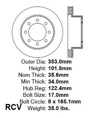 Disco Frenos Der/izq Del Para Ram Ram 2500 Quad Cab 2006