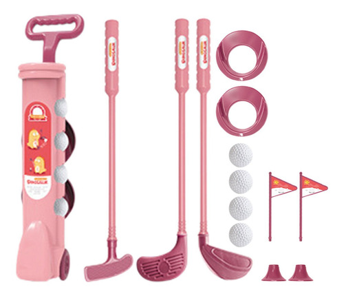 Conjunto De Mini Golfe Para Crianças, Brinquedos De Rosa