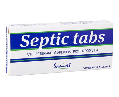 Septic Tabs Giardicida Perros Gatos 20 Comprimidos