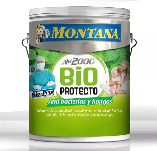 Pintura Montana Av-2000 Bio Protecto Anti Bacterias Y Hongos