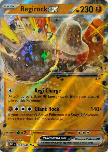 Pokemon Tcg Regirock Ex 101/182 Double Rare | Meses sin inters