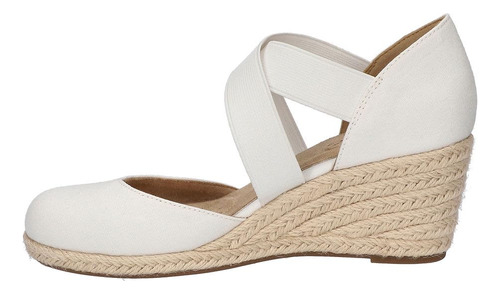 Easy Street Sandalias Pari Para Mujer, Lienzo Blanco