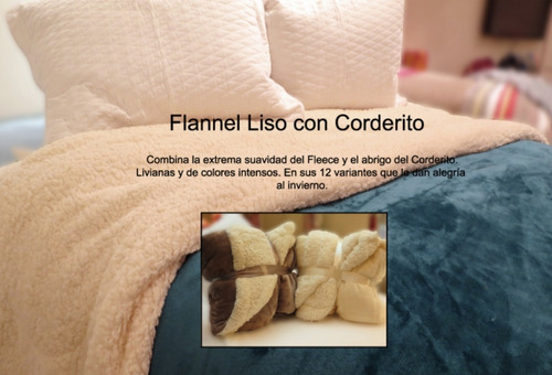 Imagen 4 de 5 de Frazada Flannel Con Corderito P. Balmain 2 Plazas Queen Size