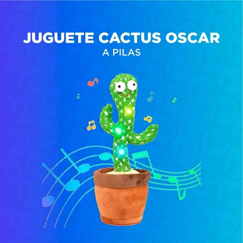 Cactus Oscar Juguete Luminoso Baila Habla Imitador Para Bebe